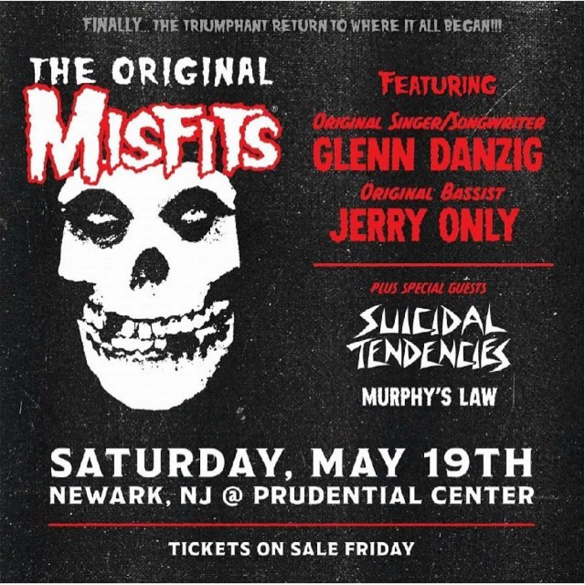 Original Misfits announce New Jersey show with Suicidal Tendencies and