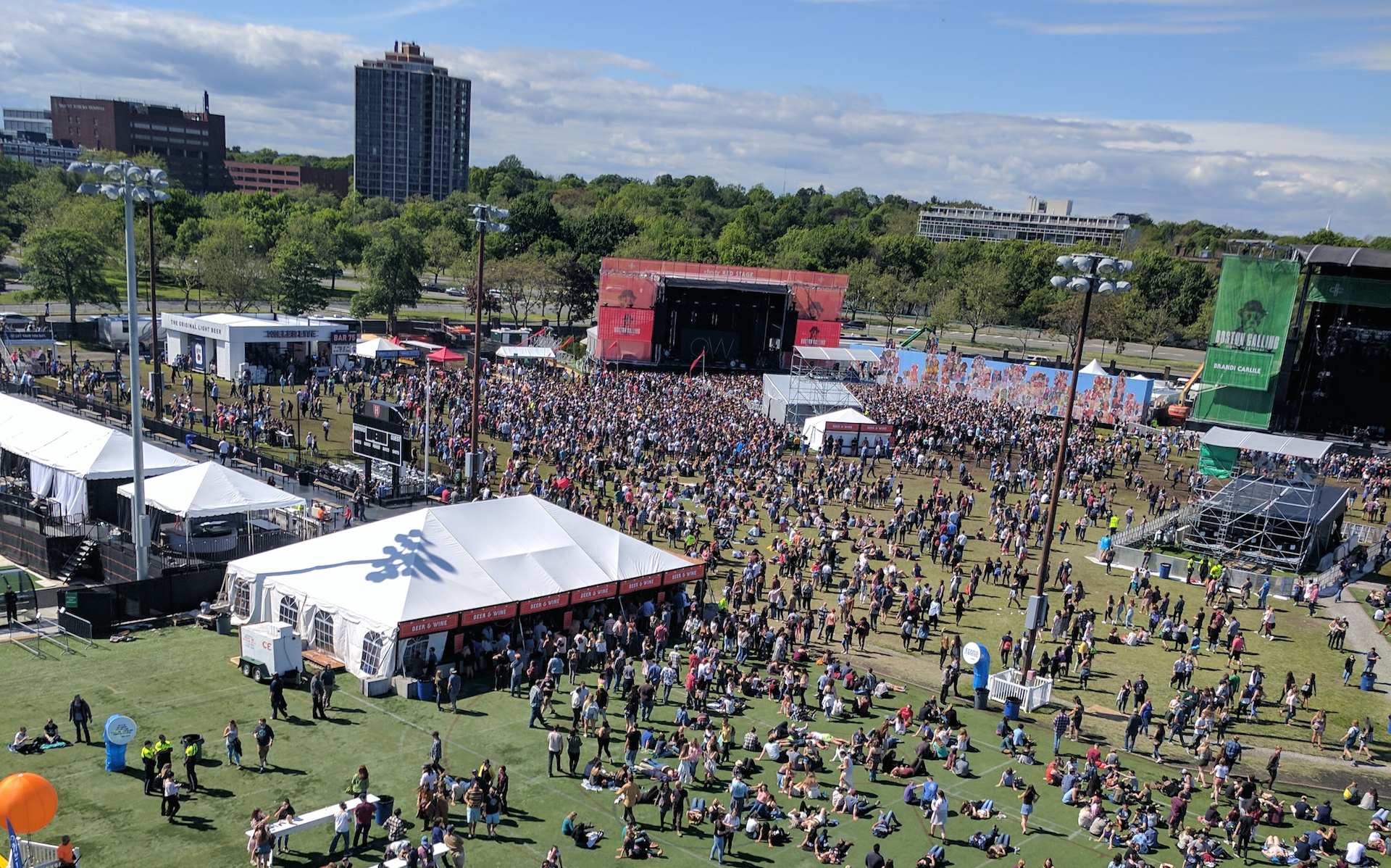 The view from the Boston Calling Ferris wheel is as dope as we ...